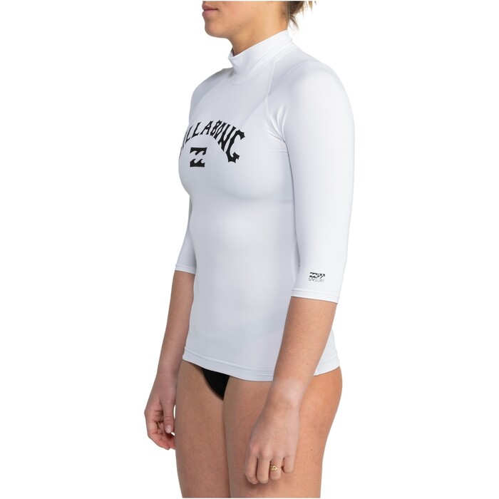 2024 Billabong Frauen Tropic Surf Kurzarm-Lycra-Weste EBJWR03019 - White